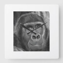 Gorilla sucking fingers Clock2 指しゃぶりのゴリラ時計