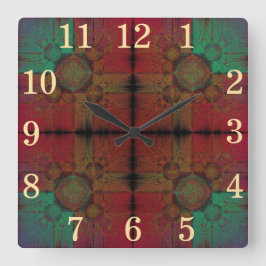 Relógio Quadrado Grade de Fusão