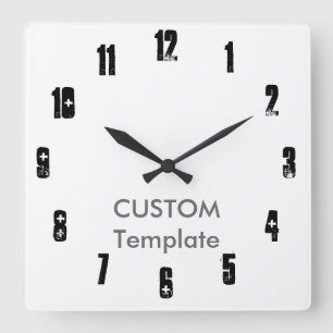 Relógio Quadrado Grande 10,75" feito sob encomenda AMBULÂNCIA