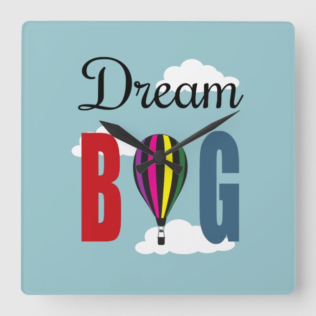 Relógio Quadrado Grande ideal (Frente)