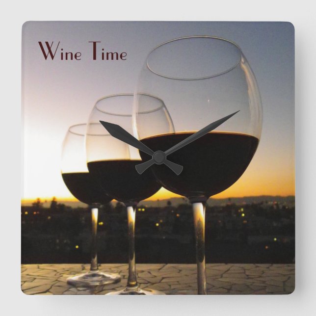 Relógio Quadrado Grande pulso de disparo de parede do tempo do (Frente)