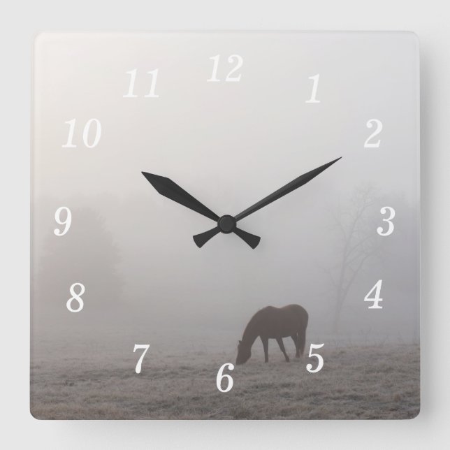 Relógio Quadrado Grazy Wall Clock (Frente)
