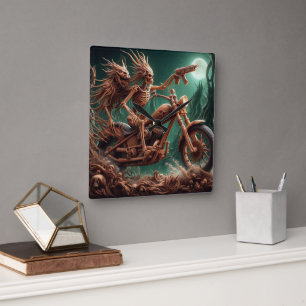 Relógio Quadrado Grimbone e Skulldust montaram o seu grande helicóp