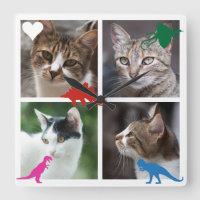 Grupo do brinquedo do dinossauro da colagem da