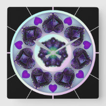 Guarda-chuva e corações roxos .7