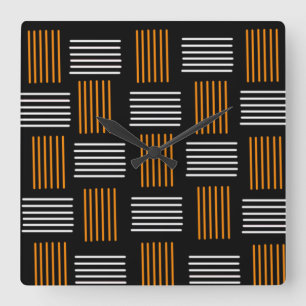 Relógio Quadrado Halloween Weave
