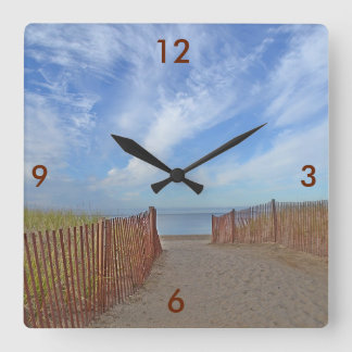Relógio Quadrado Hammonasset Beach Wall Clock