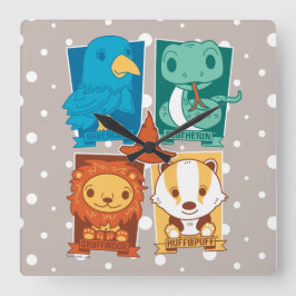 RELÓGIO QUADRADO HARRY POTTER™ | CASAS DE HOGWARTS™