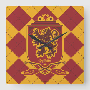Relógio Quadrado Harry Potter Gryffindor QUIDDITCH™ Crest