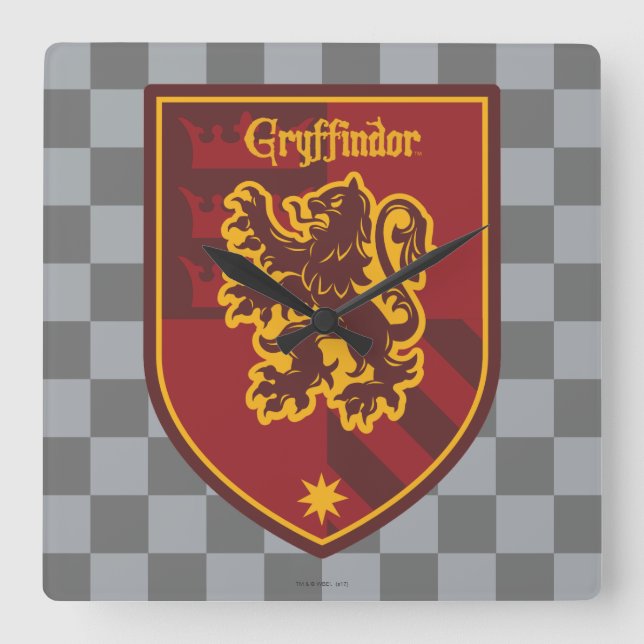 Relógio Quadrado Harry Potter| Parceiro Gryffindor (Frente)