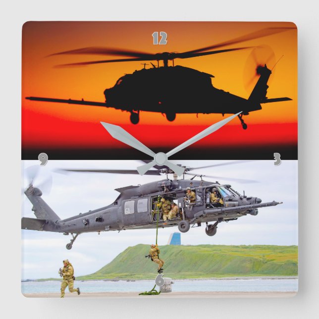 RELÓGIO QUADRADO HAWK PRETO MH-60M (Frente)