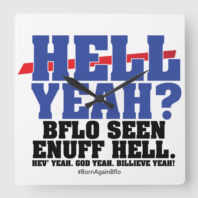 RELÓGIO QUADRADO HELL YEAH? (Frente)