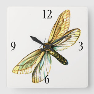 Relógio Quadrado Hepialus humuli - Ghost Moth ou Ghost Swift