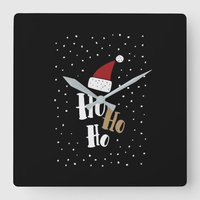 RELÓGIO QUADRADO **HO HO HO HO CHRISTMAS** CLOCK (Frente)