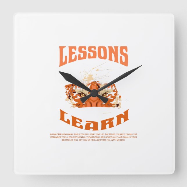 Relógio Quadrado Home Resilient Gorilla Wall Clock (Frente)