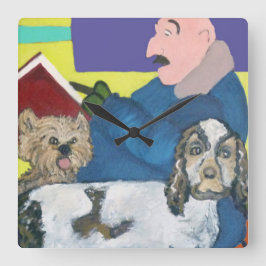 Relógio Quadrado Hora de ler!