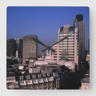 Relógio Quadrado Horizonte da Cidade de Londres