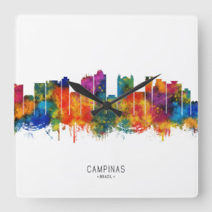 Relógio Quadrado Horizonte de Campinas Brasil