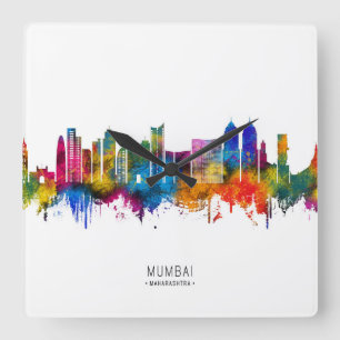 Relógio Quadrado Horizonte de Mumbai Maharashtra