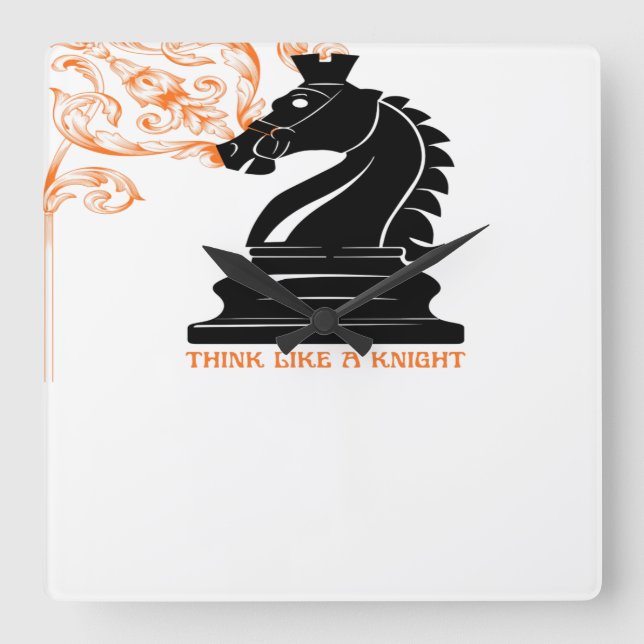 Relógio Quadrado Horloge en Acrylique (Frente)