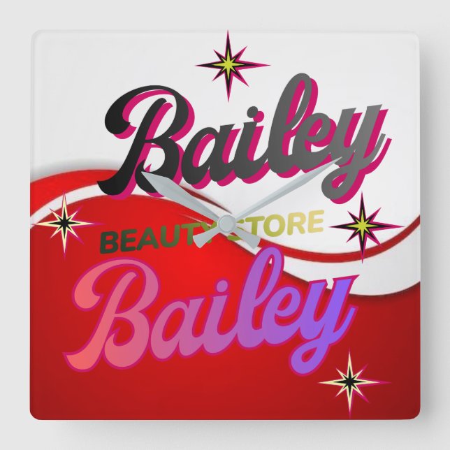 Relógio Quadrado Horloge murale (Frente)