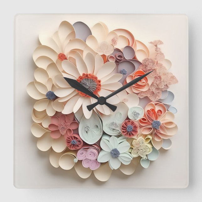 Relógio Quadrado Horloge murale  (Frente)