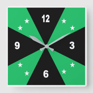 Relógio Quadrado Horloge murale acrylique, Carrée DESIGN AFRICA