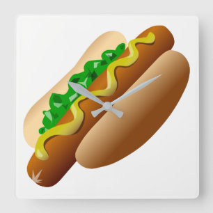 Relógio Quadrado Hotdog