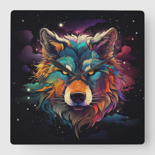 Relógio Quadrado Howl Cósmico