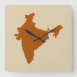 Relógio Quadrado Humores India da especiaria da canela