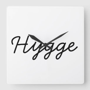 Relógio Quadrado Hygge Black Elegant