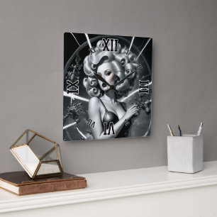 Relógio Quadrado I Dabble in Mechanical Engineering por Xzendor7