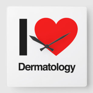 Relógio Quadrado i love dermatology