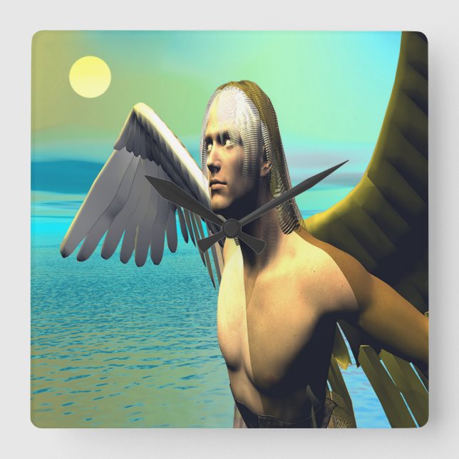 Relógio Quadrado Ícaro (Frente)