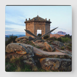 Relógio Quadrado igreja medieval antiga