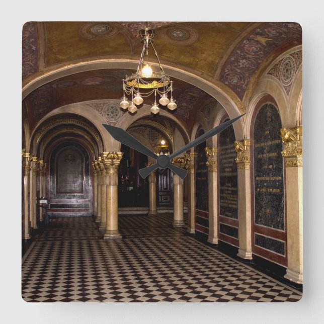 Relógio Quadrado Igreja Ortodoxa Grega Santa Trindade (Frente)