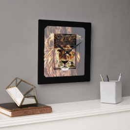 Relógio Quadrado Imagens de Escritura 01