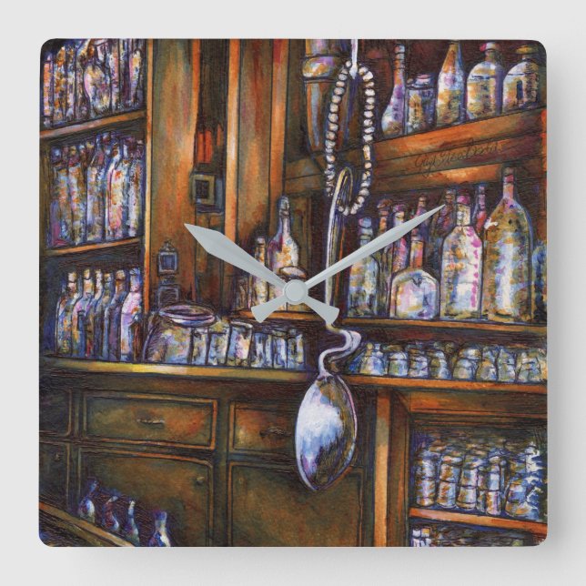 Relógio Quadrado Implicitamente Compreendido (Frente)