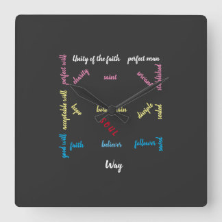 Relógio Quadrado Impressão azul à perfeição.