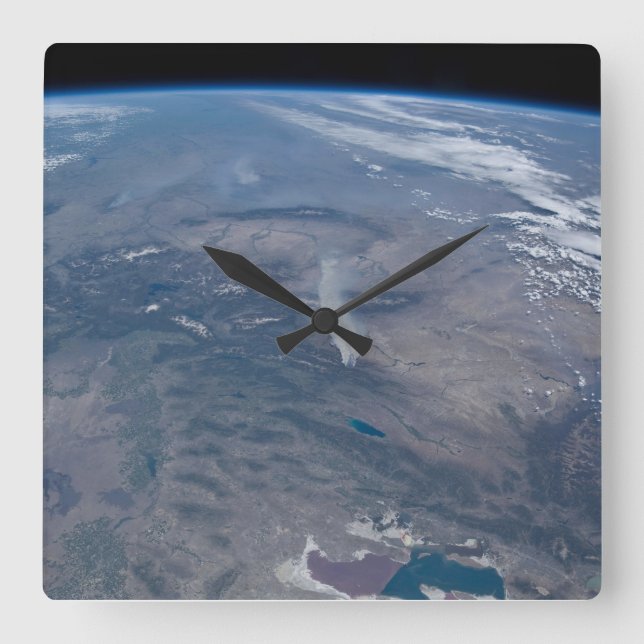 Relógio Quadrado Incêndios Selvagens Nos Eua Ocidental E Sudoeste. (Frente)