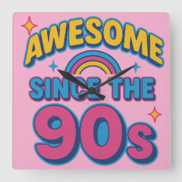 Relógio Quadrado Incrível desde a década de 90 - Estilo retrorrefle