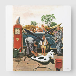 Relógio Quadrado Inflando o brinquedo da praia