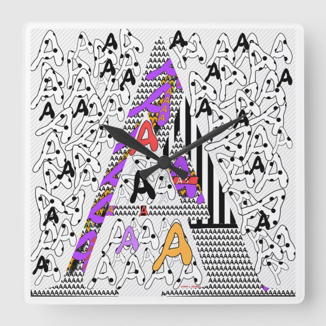 Relógio Quadrado Inicial A (Frente)