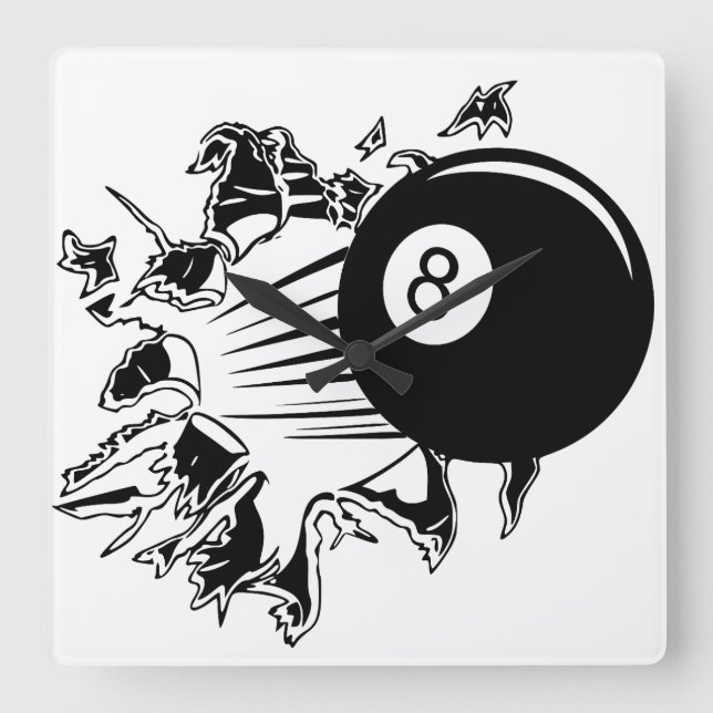 Relógio Quadrado Inovações de 8 bolas (Frente)