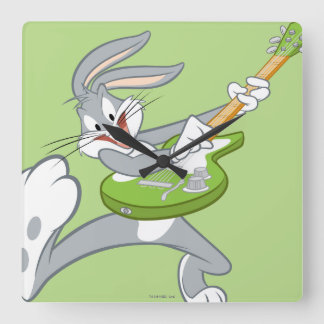 Relógio Quadrado INSETOS BUNNY™ Acionando Violão
