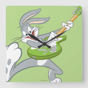 Relógio Quadrado INSETOS BUNNY™ Roking On Guitar