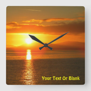 Relógio Quadrado Inside Passage Sunset