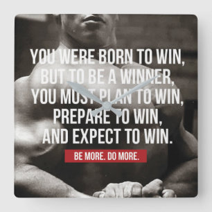 Relógio Quadrado Inspiração de criação de bases - Nascer a ganhar -