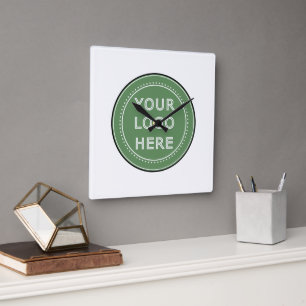 Relógio Quadrado Inteligente, contemporâneo, polido e personalizáve