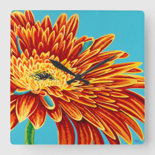 Relógio Quadrado Intermitências de cores I